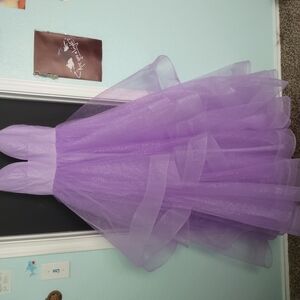 Lavender Strapless Gown